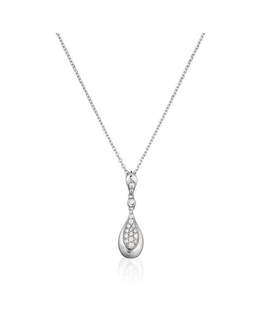 Orphelia Metallic 925 Sterling Chain With Pendant
