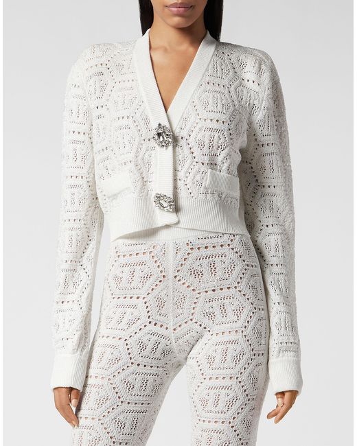 Philipp Plein Vest Monogram in het White