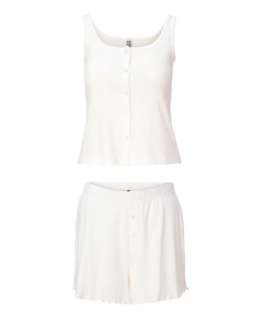 Lingadore Shortama Set in het White
