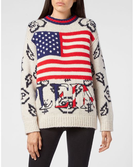 Philipp Plein Blue Pullover