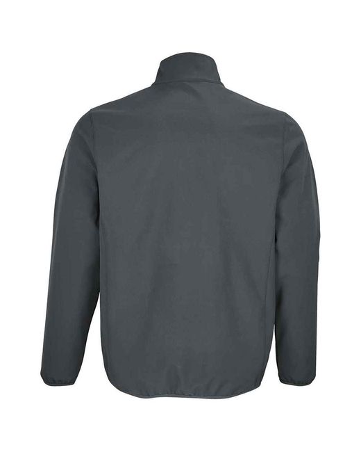 Sol's Falcon Soft Shell Jas Grijs Effen) in het Gray voor heren