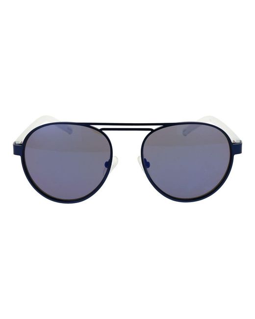 Champion Blue White Metal Sunglasses for men