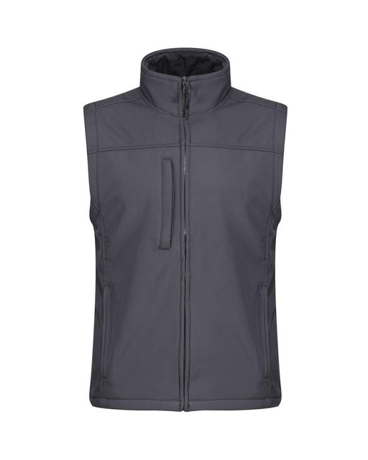 Regatta Blue Flux Softshell Bodywarmer Sleeveless Jacket Water Repellent And Wind Resistant (Seal) for men