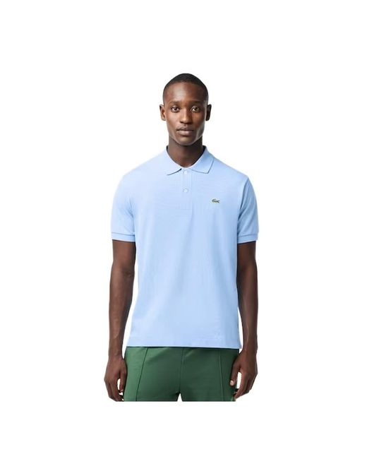 Lacoste Polo Handtekening in het Blue voor heren