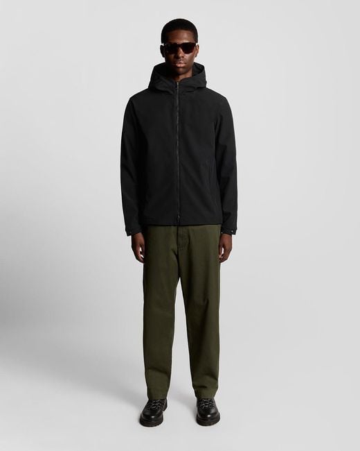 Lyle & Scott Technical Stretch Softshell-Jack in het Black