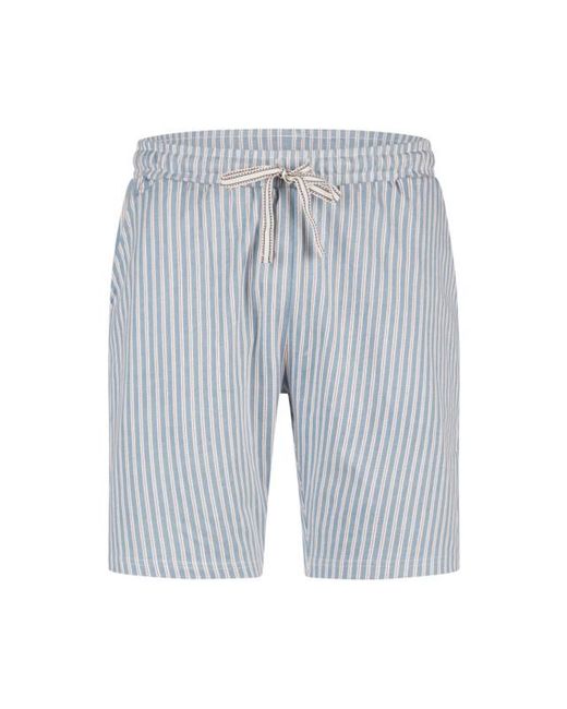Phil & Co. Berlin Shortama Korte Pyjama Set Gestreept in het Red voor heren