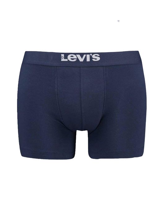 Levi's Levi's Solid Basic Boxer Brief Org Co 6P Ecom Boxershorts in het Blue voor heren