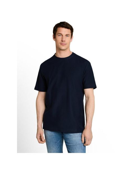 Tom Tailor Structured T-Shirt in het Blue voor heren