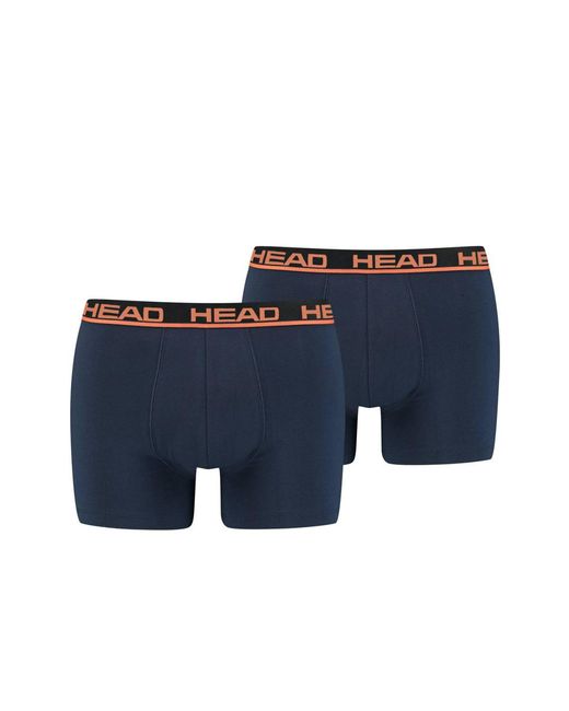 Head Basic Boxer 2P Boxershorts in het Blue voor heren