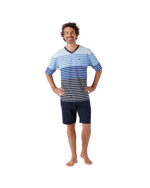 Hajo Pyjama in het Blue voor heren
