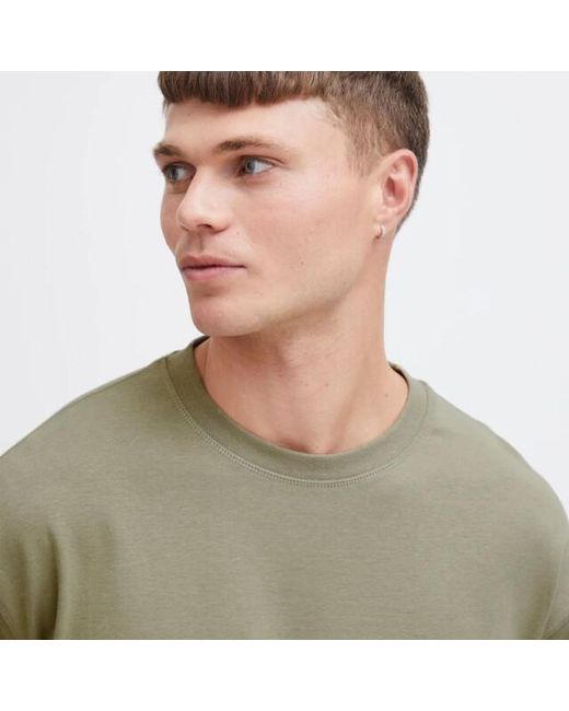 Solid Solid Casual T-Shirt in het Green voor heren