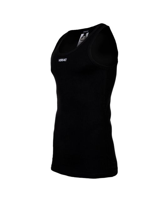 Versace Geribbelde Vest in het Black voor heren
