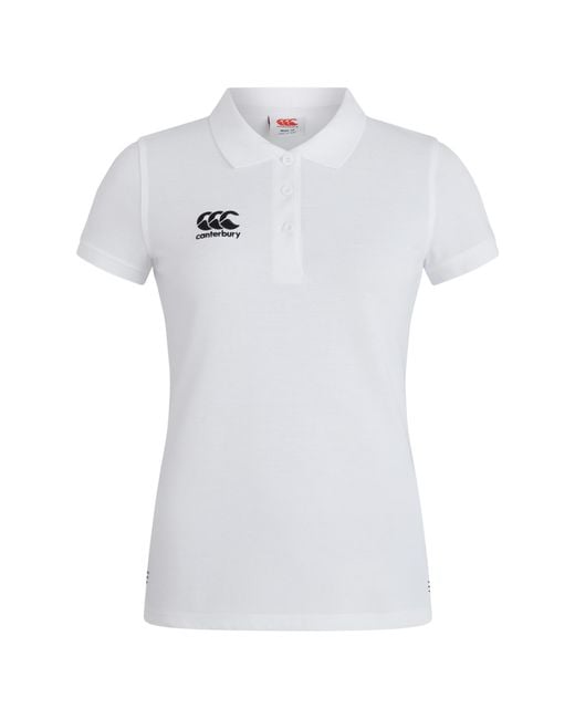 Canterbury White Ladies Waimak Polo Shirt