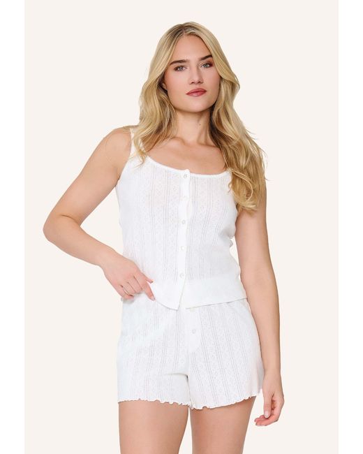 Lingadore Shortama Set in het White