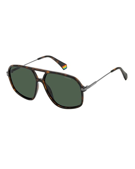 Polaroid Green Sunglasses 59/13/140 Mm Plastic