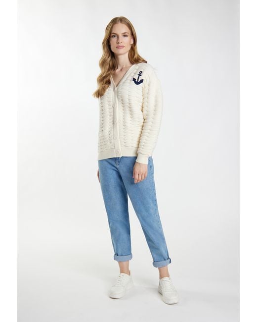 Dreimaster Vest Wolwit in het White
