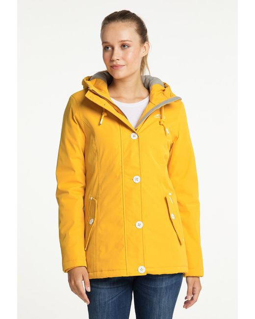 Icebound Serie Clima Igloo Winterjas Mosterd in het Yellow