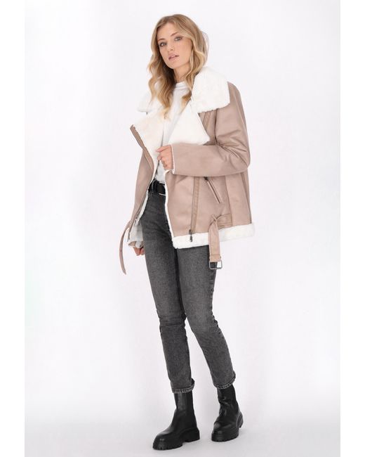 Dreimaster Jas Taupe in het Pink