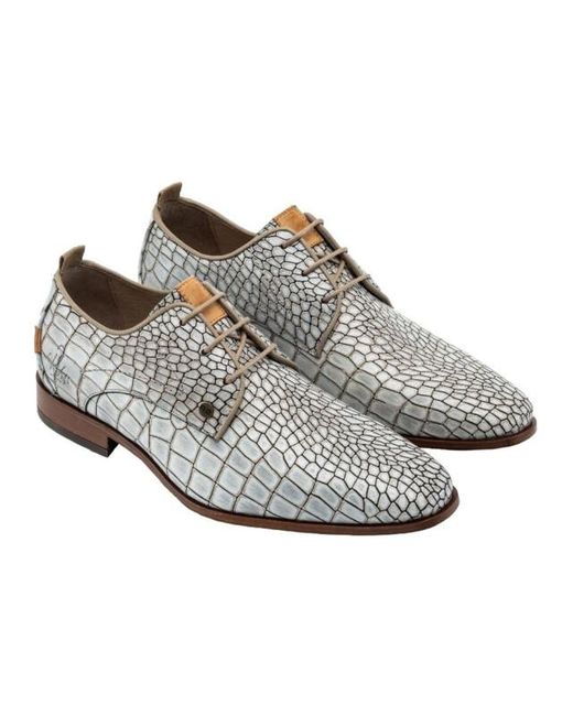 Rehab 2612306169-Greg Croco 5000-Sand in het Gray voor heren