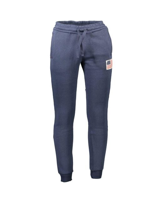 U.S. POLO ASSN. Vlag Patch Joggingbroek in het Blue voor heren