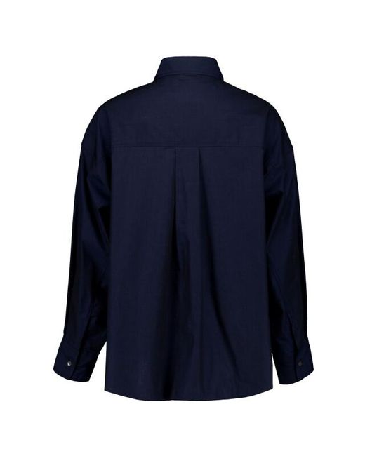 Closed Cape Shirt Blouses C94619-24P-22 in het Blue