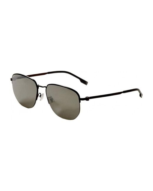 Boss Black 1538-F-Sk-R80-57 Hugo 57Mm Matte Dark Ruthenium Sunglasses for men