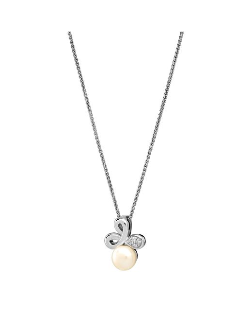 Orphelia Metallic 'Elisabeth' 925 Sterling Set: Chain-Pendant + Earrings