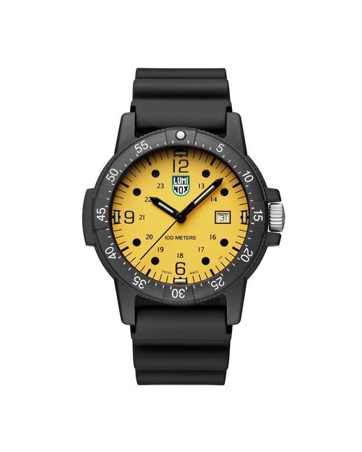 Luminox Metallic Black Resin Sport Watch for men
