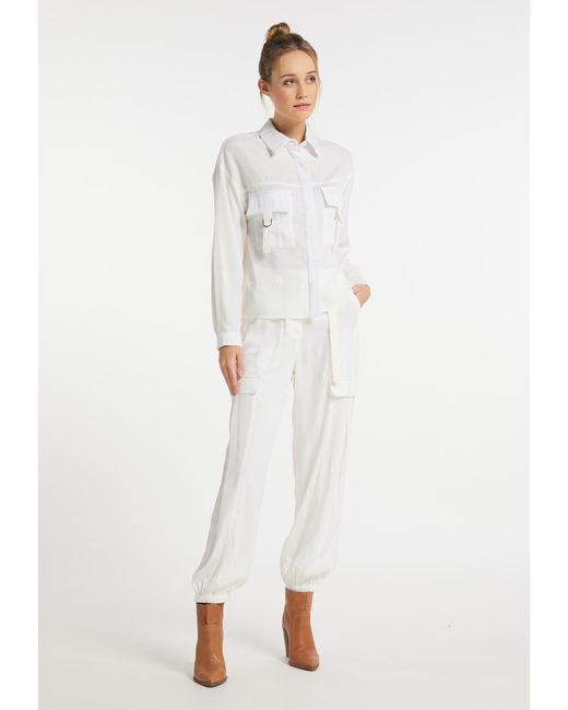 Dreimaster Blouse Dames Wit in het White
