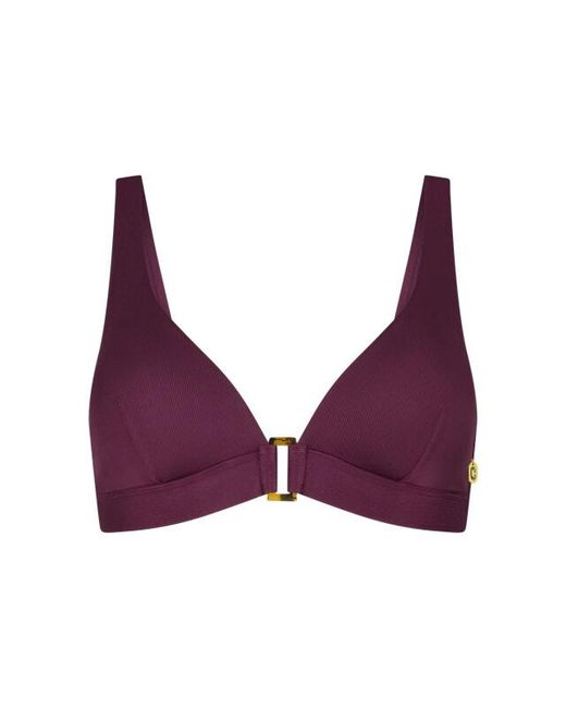 Ten Cate Bikini Top Triangle Buckle Push-Up Bikini Top in het Purple