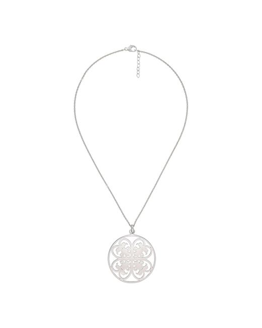 Orphelia Metallic 925 Sterling Chain With Pendant