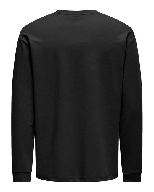 Only & Sons Sweatshirt in het Black voor heren