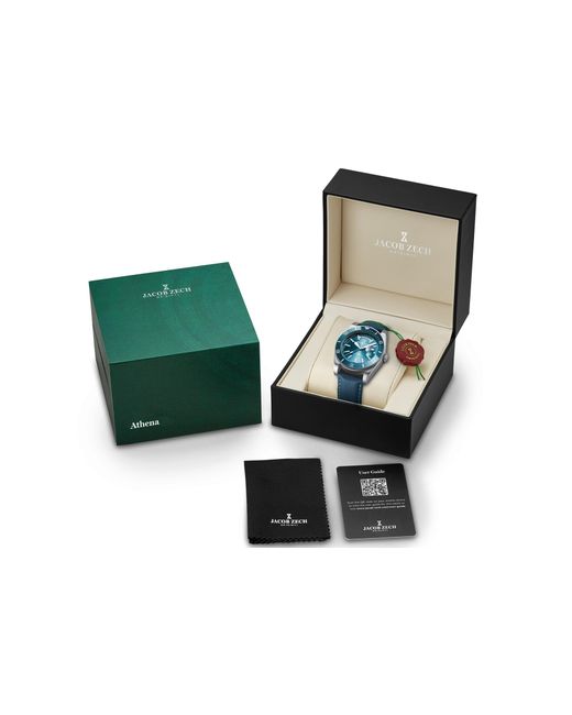 Jacob Zech Horloge Athena in het Blue voor heren