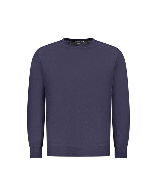 Guess Blauwe Wol Herentrui in het Blue voor heren