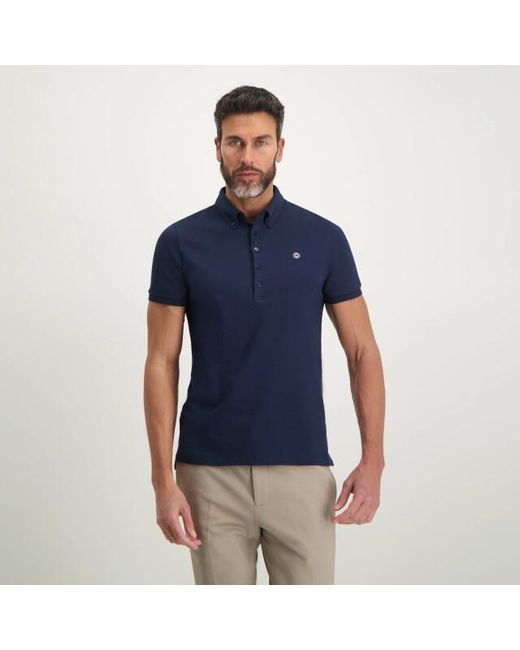 BLUE INDUSTRY Button-Down Polo in het Blue voor heren