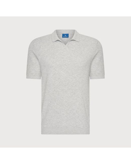 BLUE INDUSTRY De Structuurbreisel Polo in het White voor heren