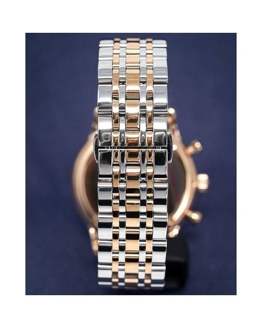 Emporio Armani Metallic Ar1721 Gianni Watch Two Tone for men