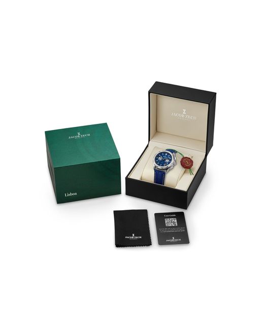 Jacob Zech Horloge Lisboa in het Blue voor heren