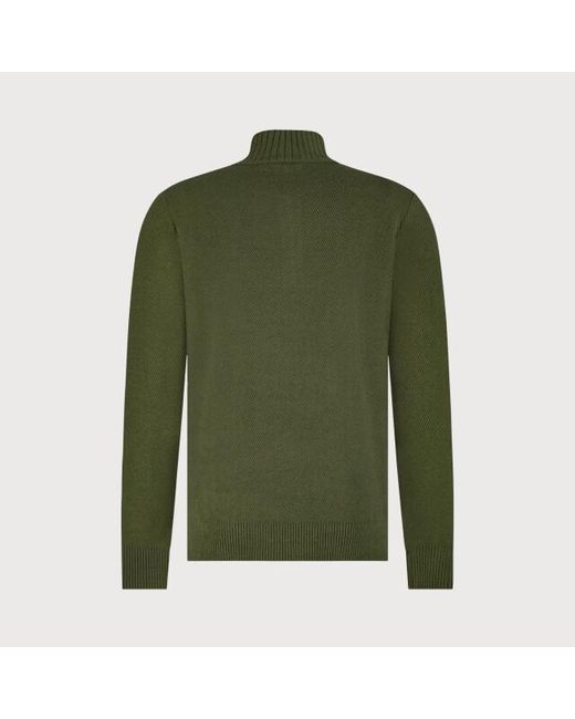 BLUE INDUSTRY De Chenille Half-Zip Pullover in het Green voor heren
