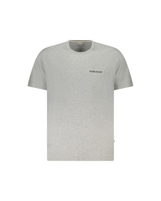 Guess Grijze Katoenen T-Shirt in het Gray voor heren