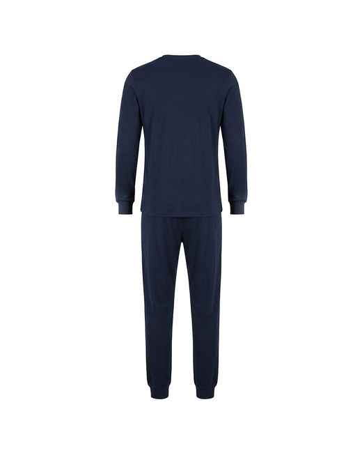 Hajo Pyjama in het Blue voor heren