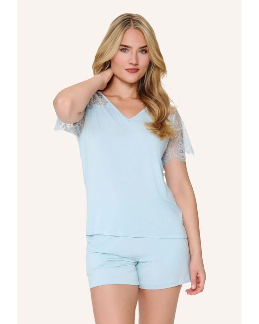 Lingadore Shortama Set in het Blue
