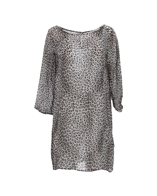Ba&sh Mini-Jurk Met Luipaardprint in het Gray