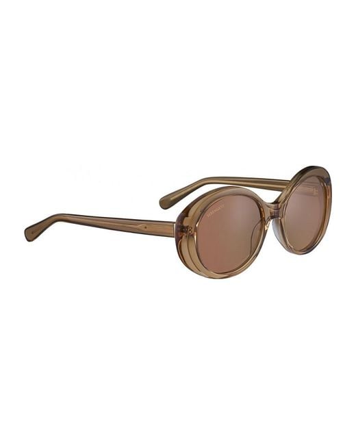 Serengeti Brown Ss541004 55 Bacall Sunglasses