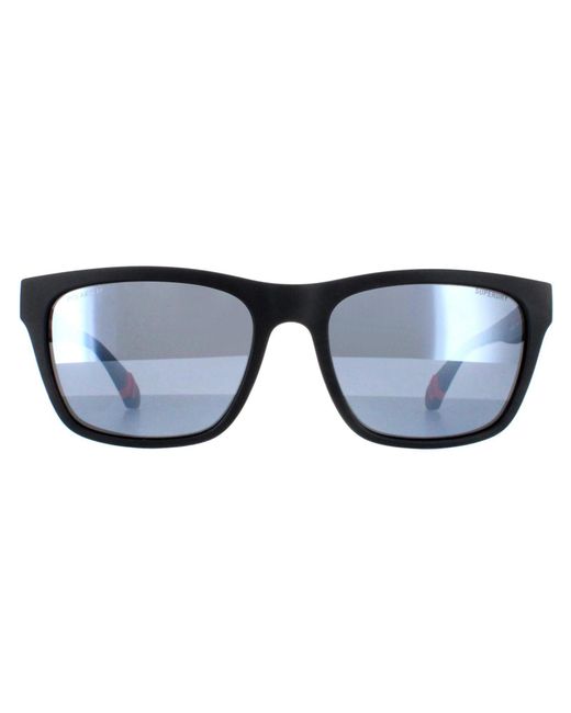 Superdry 5009 104P Zilver Spiegel Gepolariseerde Zonnebril in het Blue voor heren
