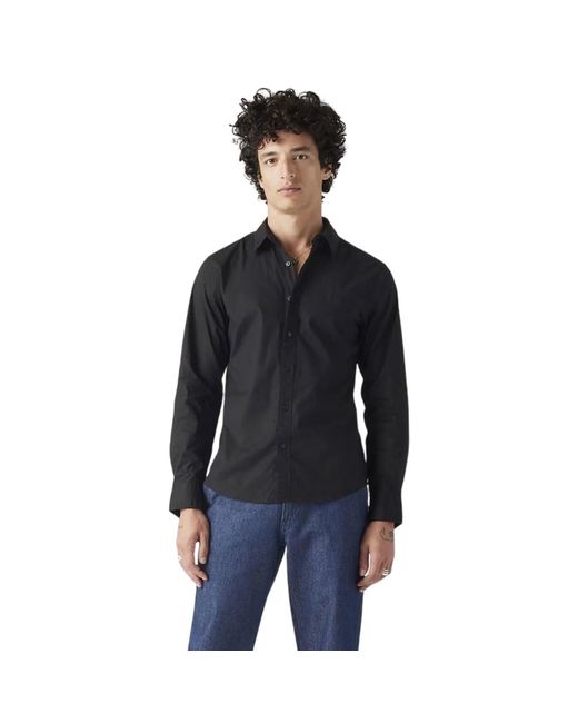 Levi's Effen Slim Overhemd (Jet) in het Black voor heren