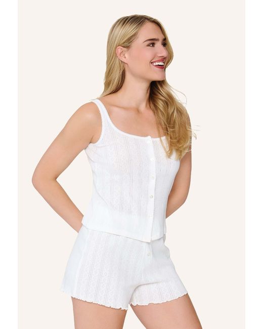 Lingadore Shortama Set in het White