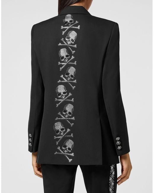 Philipp Plein Blazer Skull in het Black