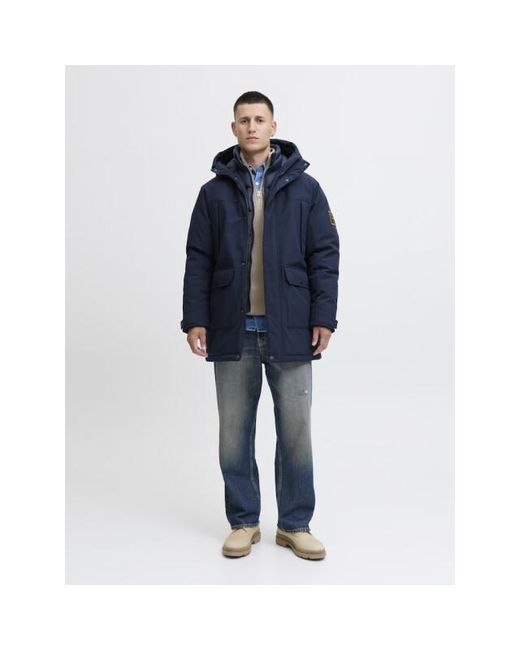Jack & Jones Jjfinn Softshell Parka in het Blue voor heren