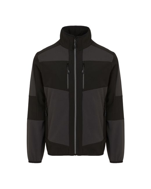 Regatta E-Volve 2 Layer Soft Shell Jas (As/Zwart) in het Black voor heren